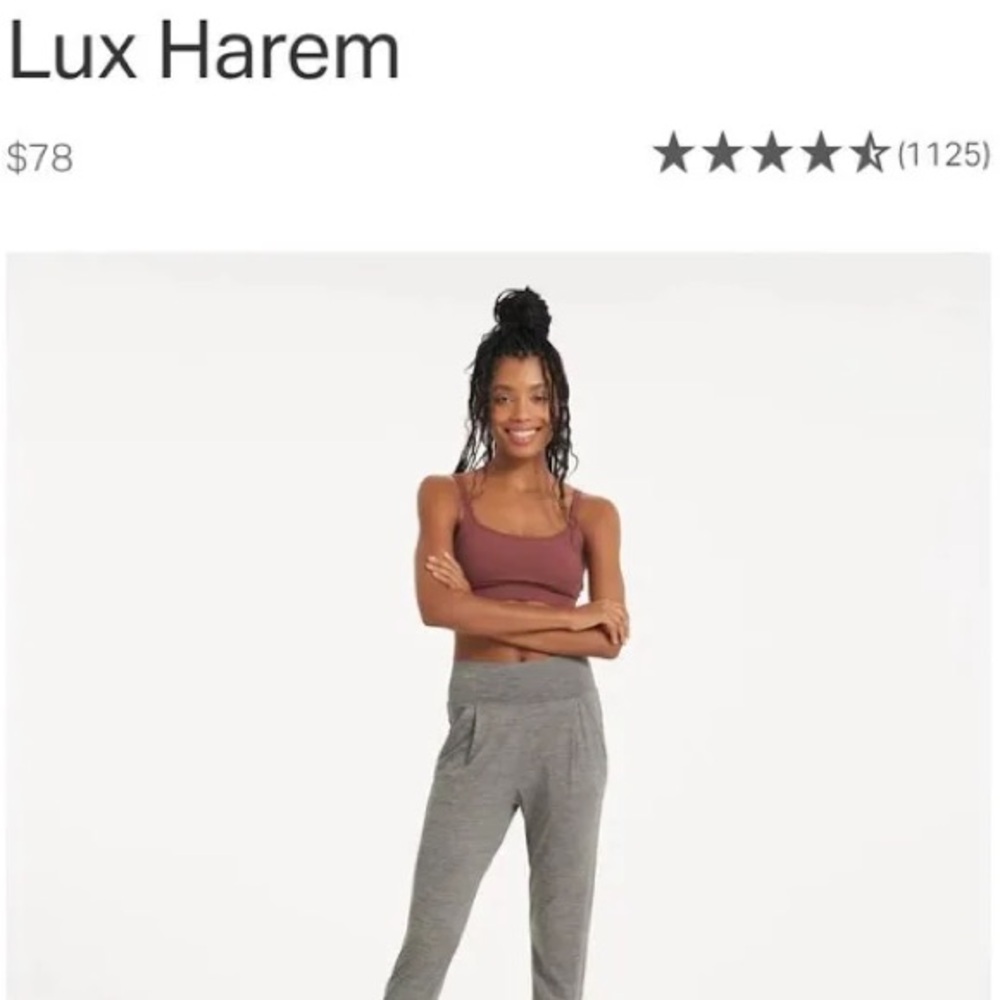 Vouri Gray Jogger Harem Sweatpants - Picture 5 of 7